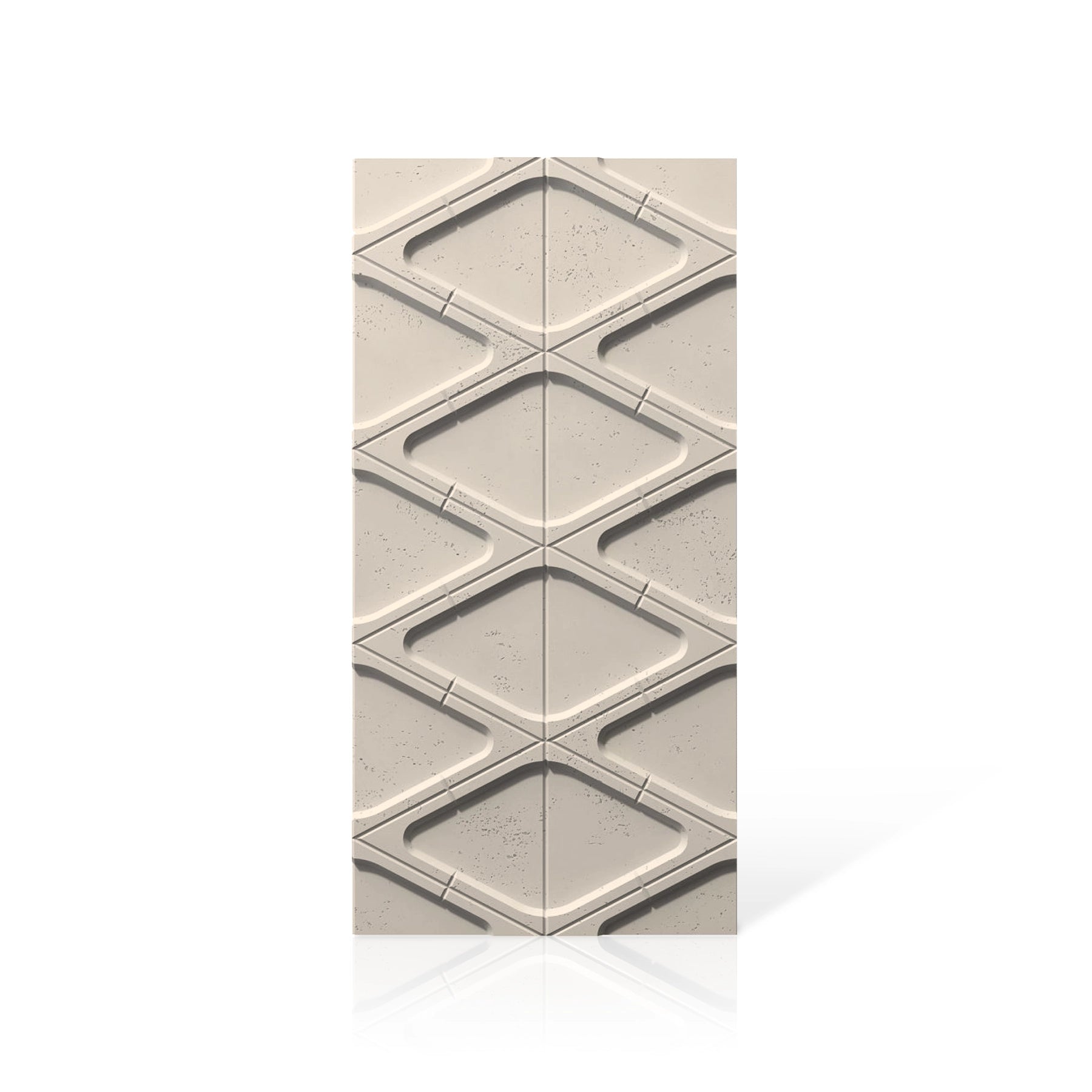 3D Concrete Wall Panels DIAMONDS colour swatch on white background DecorMania.eu